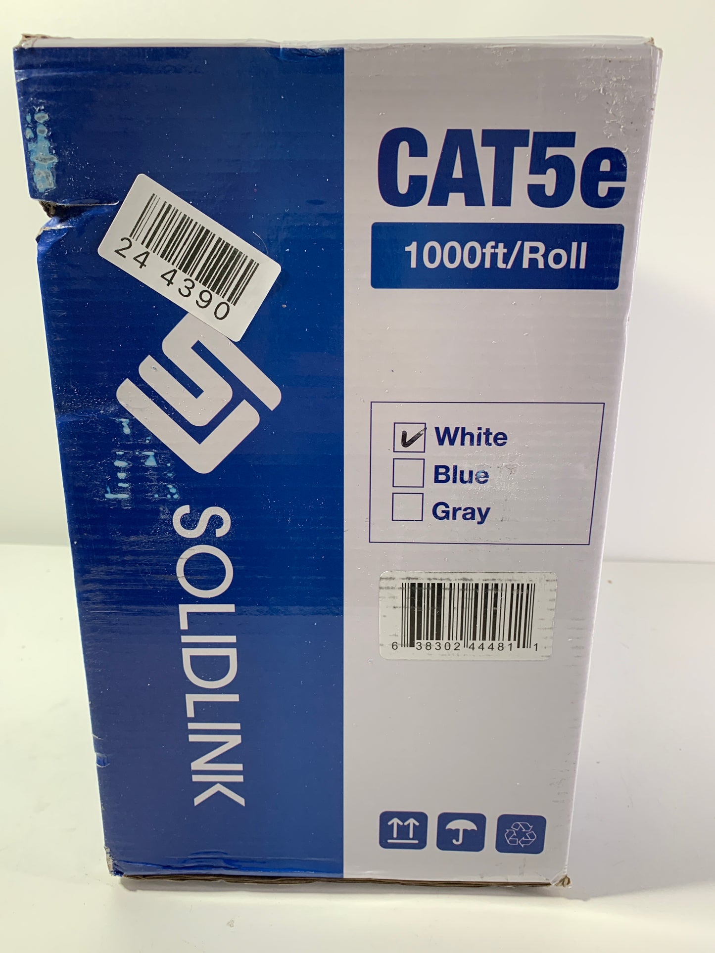 Solidlink Solidlink - Sl600 Cat5E 1000Ft Premium Utp Ethernet Cable 24Awg 1000 Feet Lan Network Wire Electronic_Cable