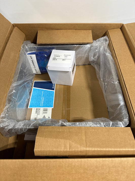 Elkay Crosstown 19 in. Undermount Single Bowl 18-Gauge Polished Satin Stainless Steel Kitchen Sink Kit W/ Accessories