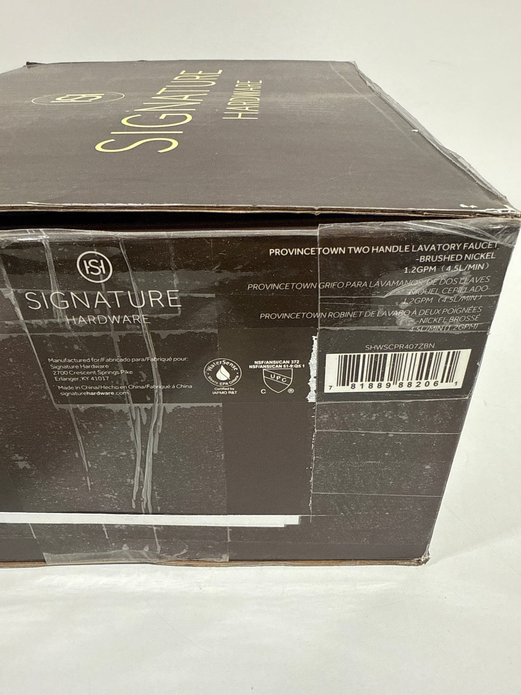 Signature Hardware 447832 Provincetown 1.2 GPM Centerset Bathroom Faucet Nickel - *Plumbing