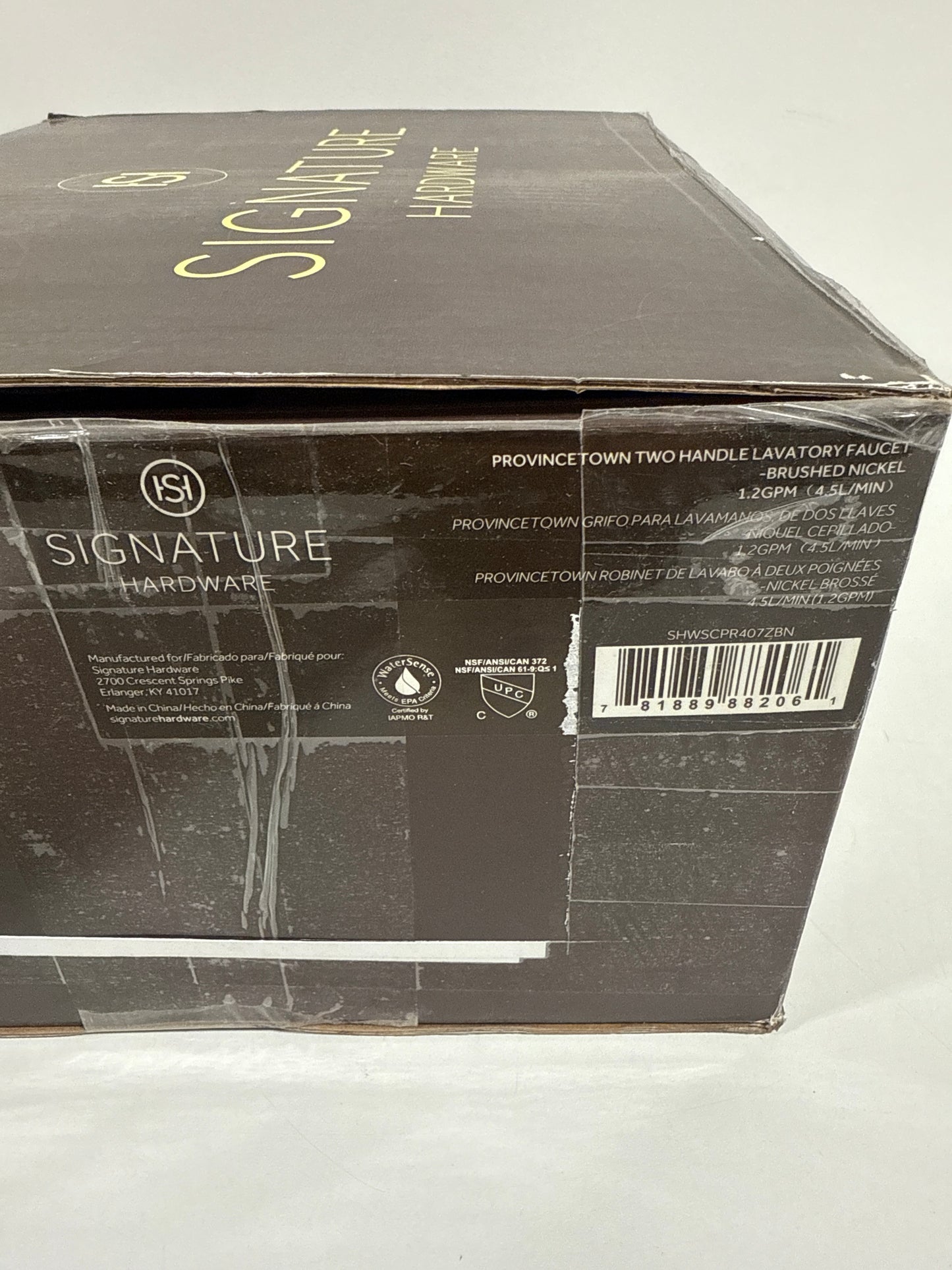 Signature Hardware 447832 Provincetown 1.2 GPM Centerset Bathroom Faucet Nickel