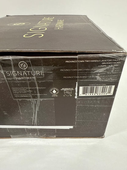 Signature Hardware 447832 Provincetown 1.2 GPM Centerset Bathroom Faucet Nickel