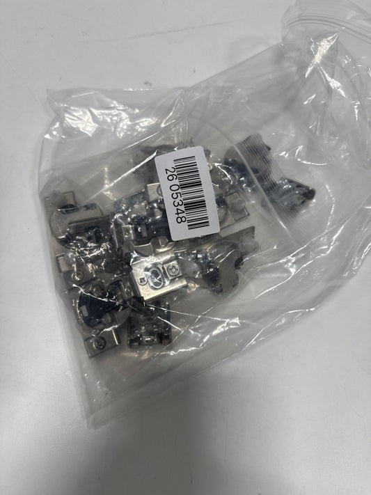 8 x Blum 38N358B.12 COMPACT 3/4" Overlay Wrap Around Press-in Hinge Nickel Cabinet Hinges