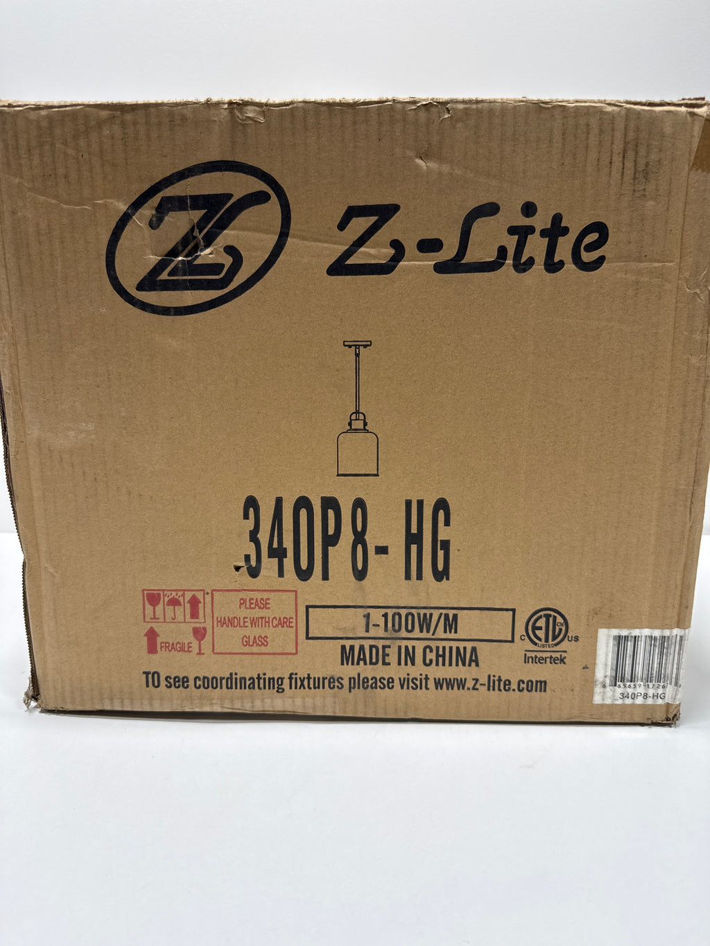 Z-Lite Kinsley 8 Inch Mini Pendant Kinsley - 340P8-HG - Transitional