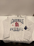 MLB St. Louis Cardinals Men's Ash Crewneck Sweatshirt - XL ID