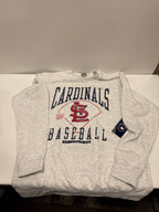MLB St. Louis Cardinals Men's Ash Crewneck Sweatshirt - XL ID