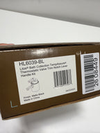 Brizo HL6039 Litze Handle Kit for Thermostatic Valve Trim with Integrated Volume Control - Notch Lever Handle Matte Black Bath