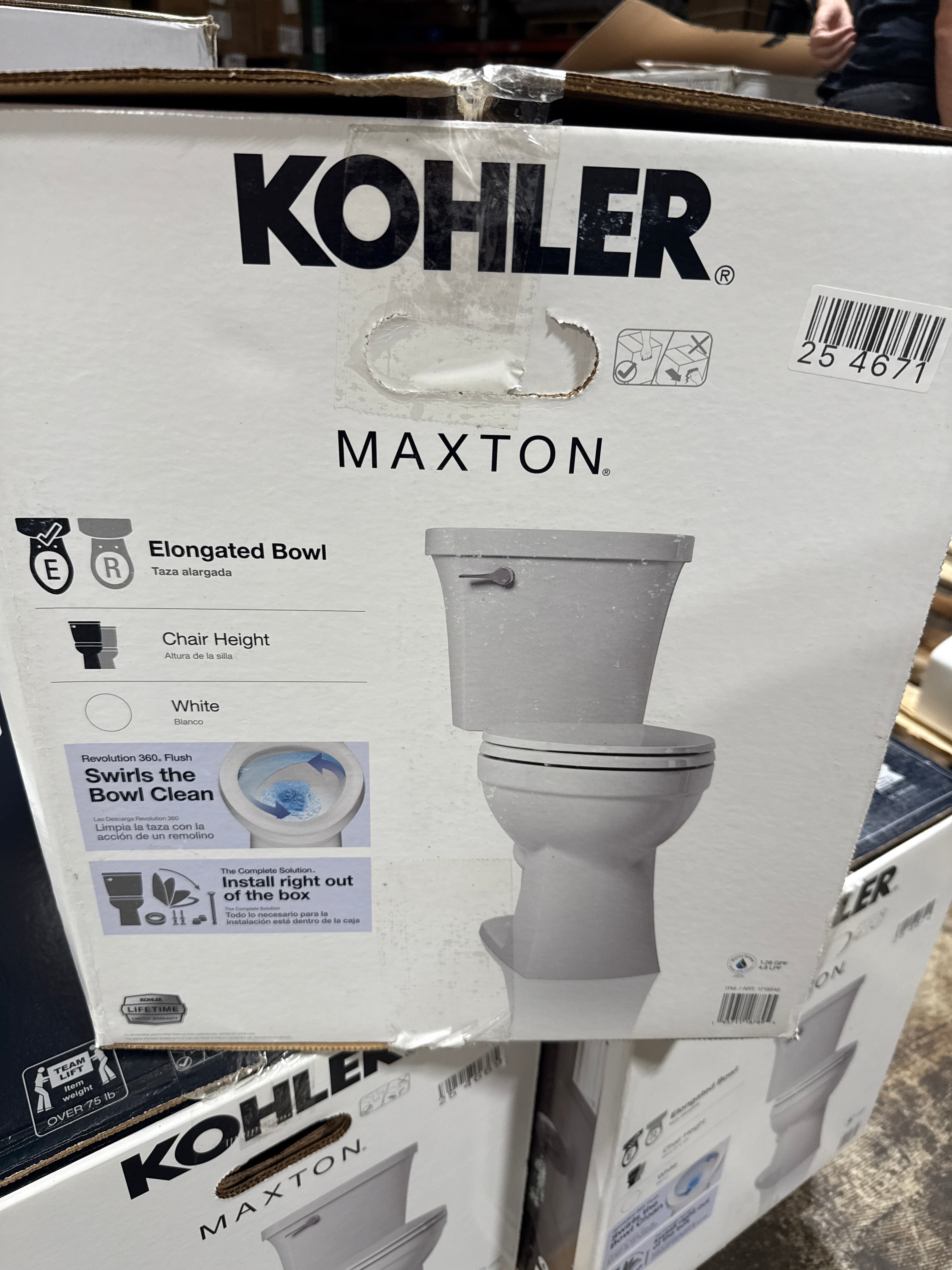 Kohler Maxton 2-piece Elongated Toilet - *Plumbing