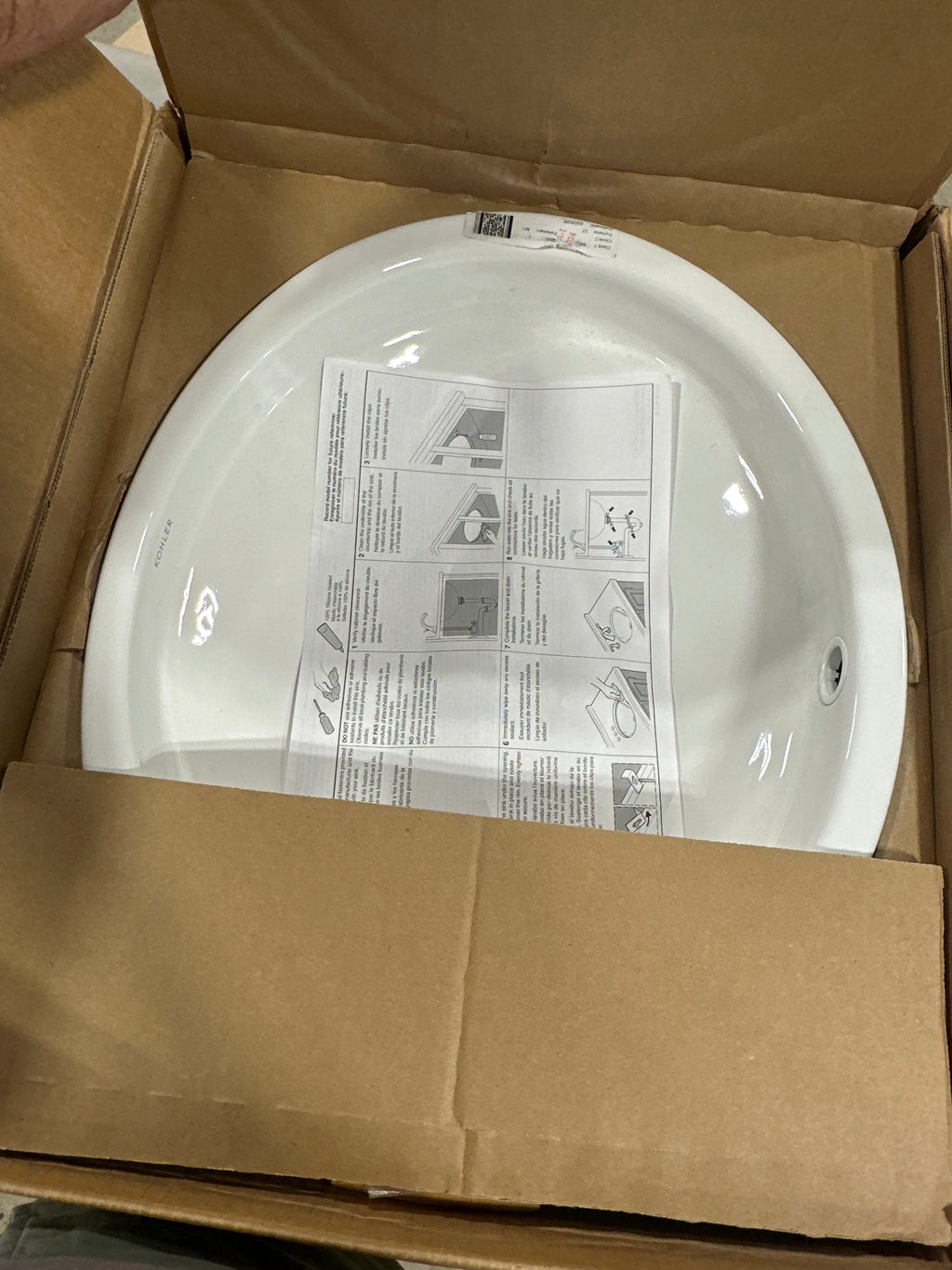 KOHLER K-2874 Canvas 19-1/2" Round Undermount Bathroom Sink