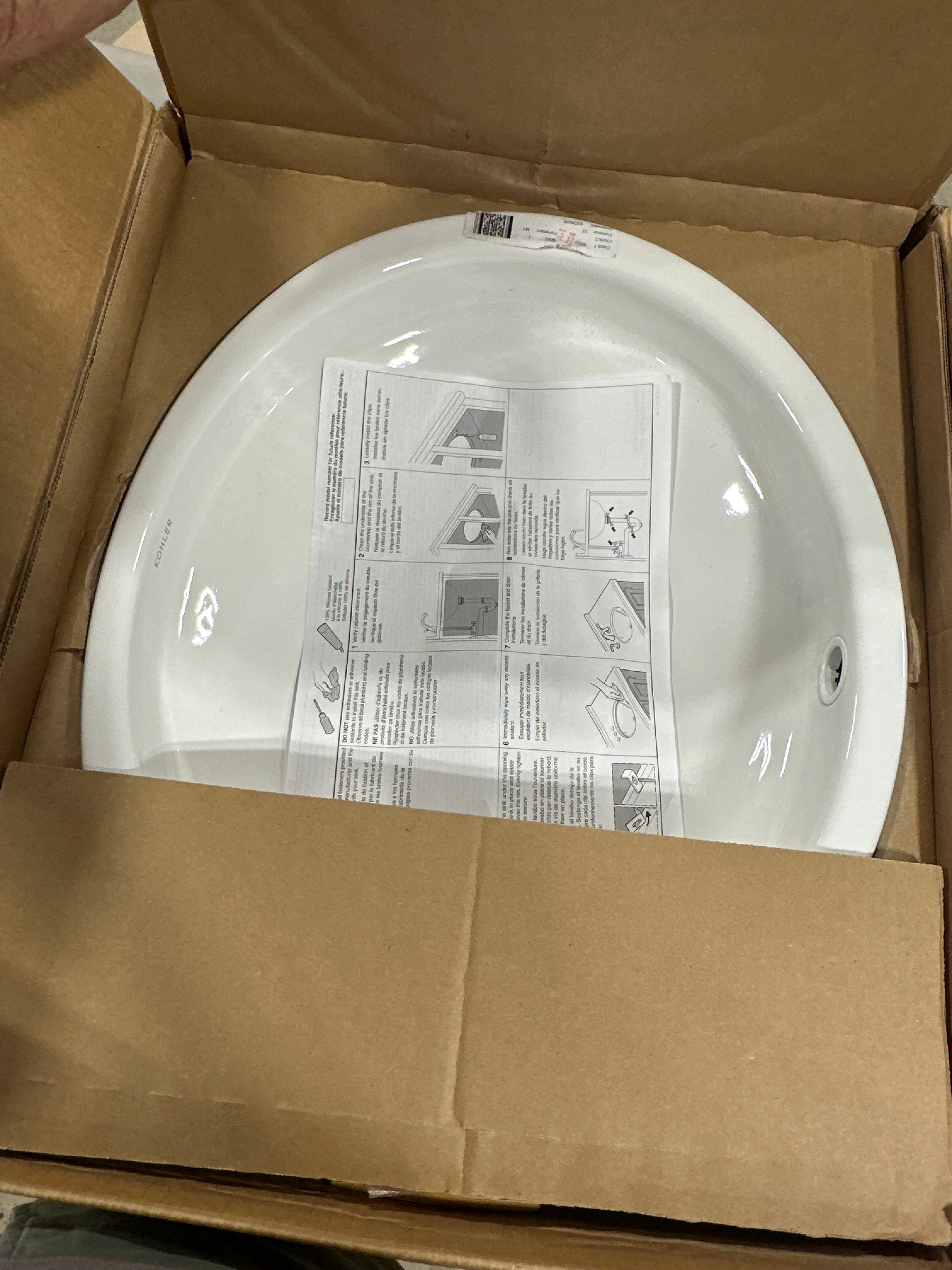 KOHLER K-2874 Canvas 19-1/2" Round Undermount Bathroom Sink