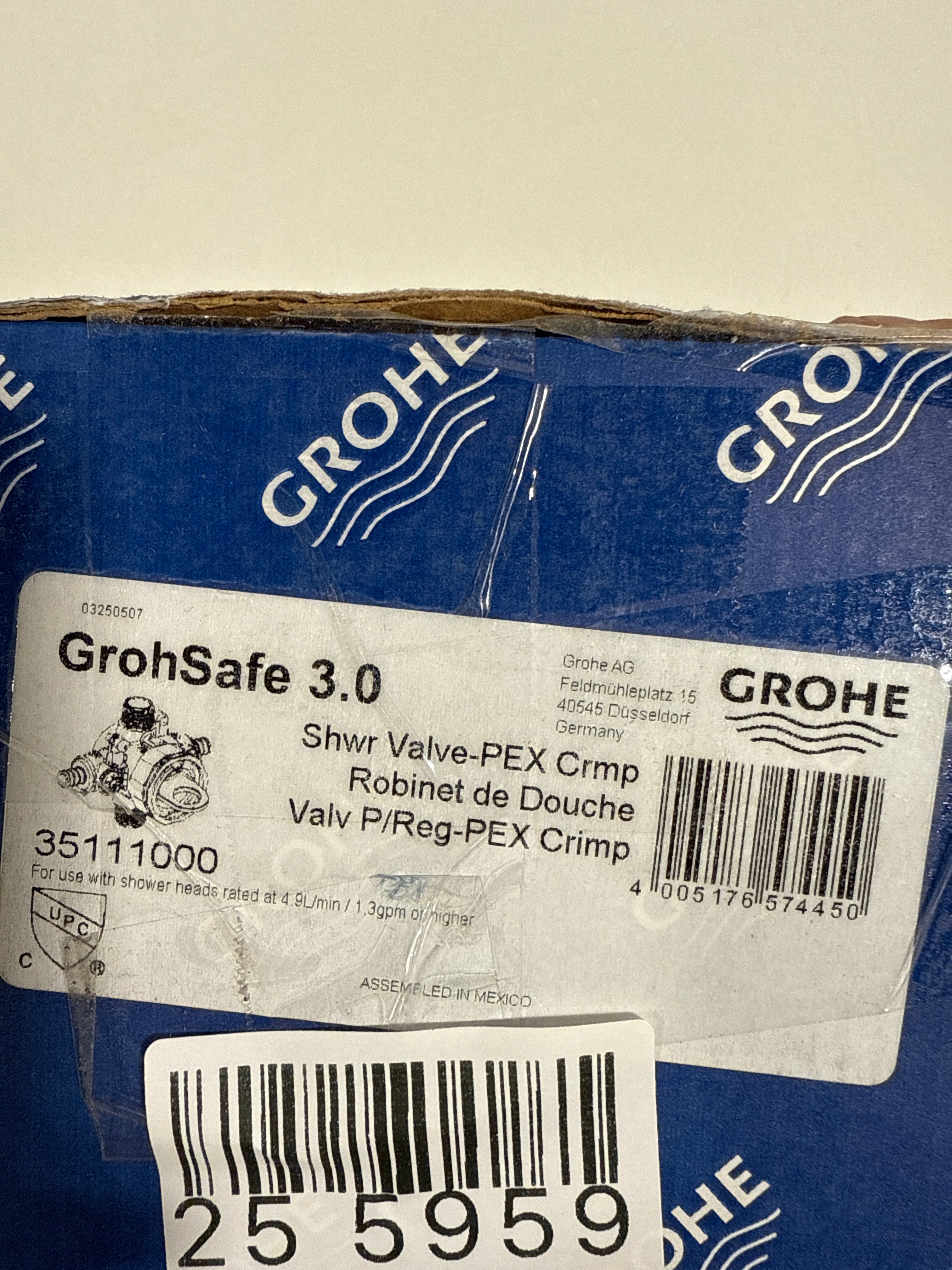 Grohe 35 111 Grohsafe 3.0 Pressure Balance Valve - *Plumbing