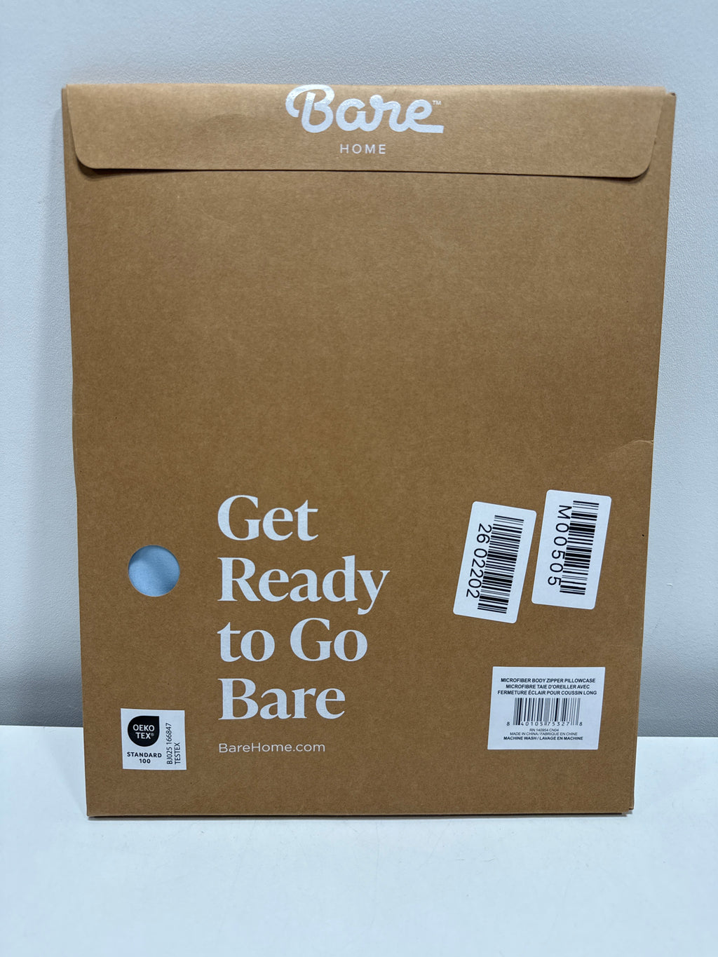 Bare Home Microfiber Envelope Pillowcases - Light Blue