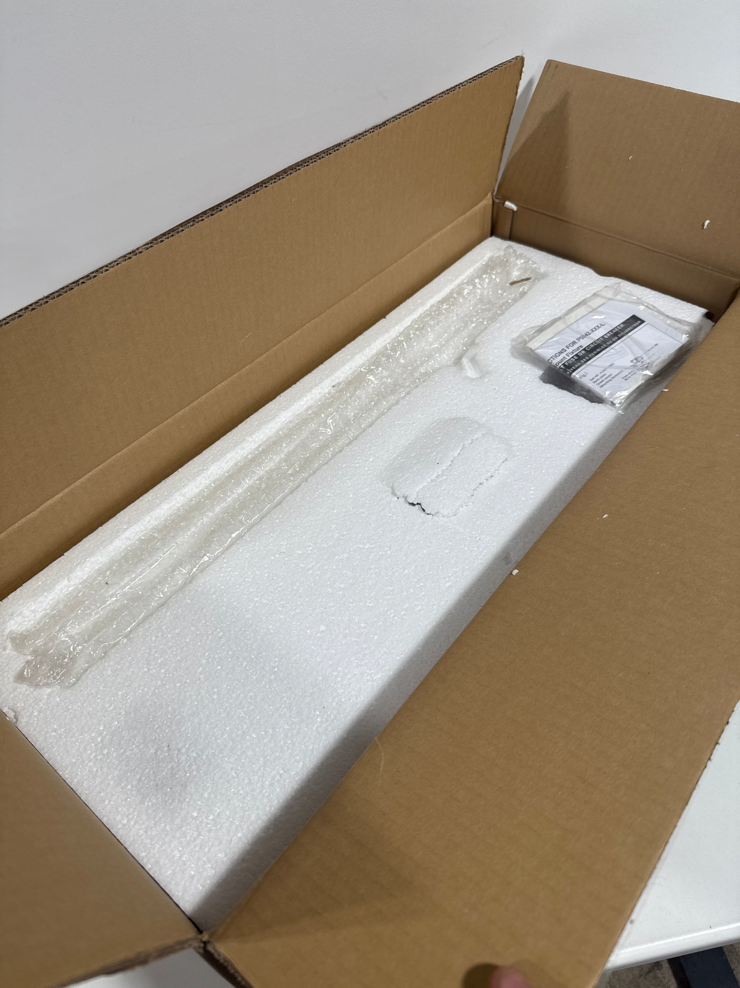 GEORGE KOVACS P5042-084-L Saber II LED Vanity Bath Light, 1-Light, 20 Total Watts, 5.25-in H x 21-in W, Brushed Nickel