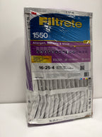 2 x See Desc Filtrete 16 x 25 x 4 HVAC Furnace Air Filter MPR 1550 MERV 12 Ultra Allergen Reduction