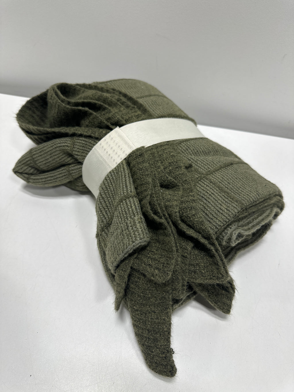 50’’x60’’ Windowpane Plaid with Ruffle Throw Blanket Green - Threshold™ Designed with Studio McGee - *Bedding