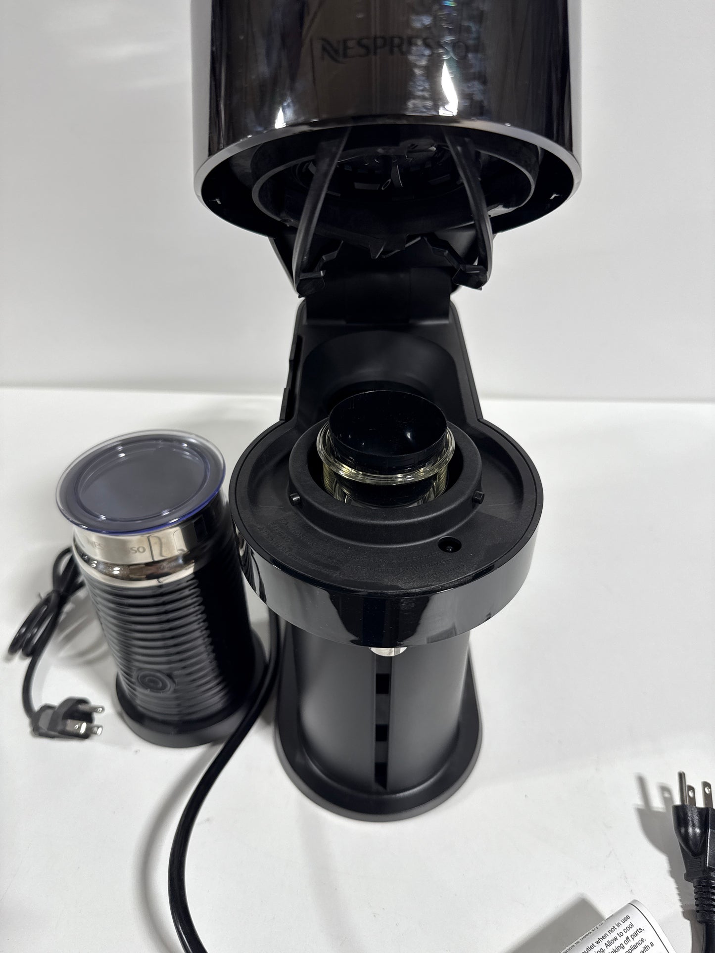 Nespresso Vertuo Next Deluxe Coffee and Espresso Machine by Breville Dark Chrome with Aeroccino Milk Frother - Dark