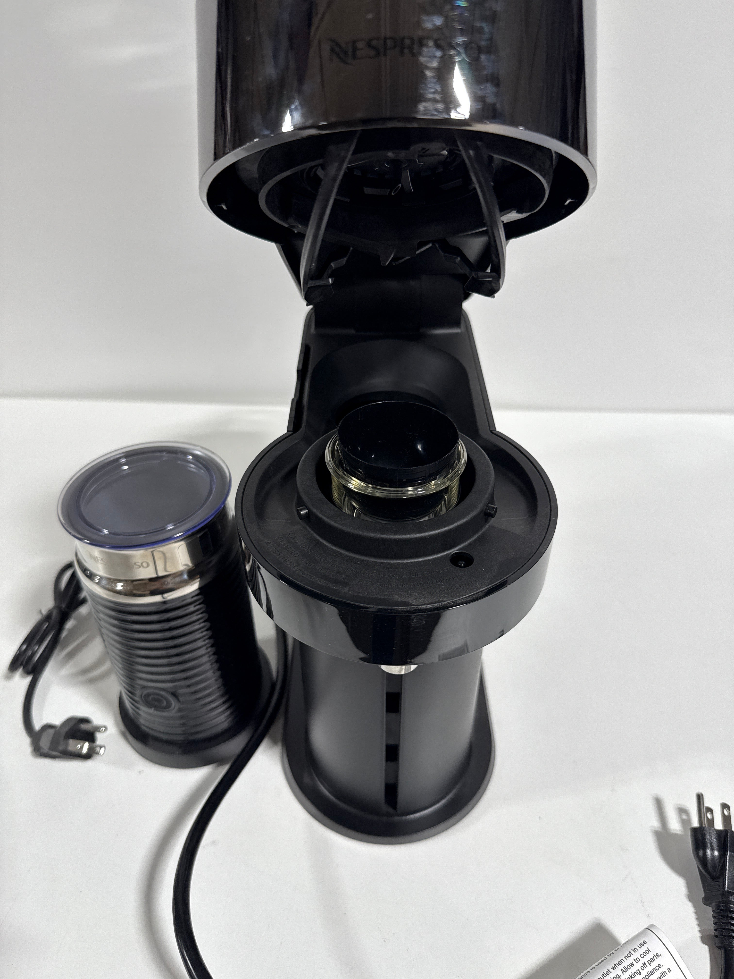 Nespresso Vertuo Next Deluxe Coffee and Espresso Machine by Breville Dark Chrome with Aeroccino Milk Frother - Dark
