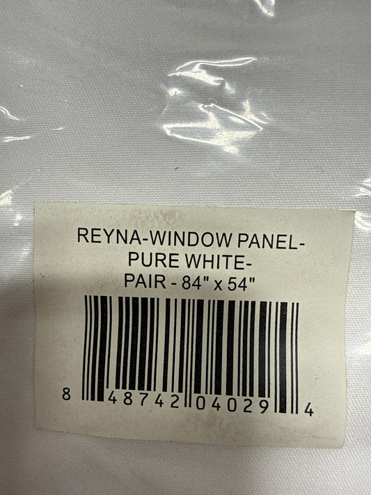 Lush Decor Reyna Ruffle Window Curtain Panel Set, Pair, 54" W x 84" L, White - Flowy Curtain Set - Romantic Ruffle Curtains for Bedroom, Living room, or Dining Room - Farmhouse & Cottage Home Decor