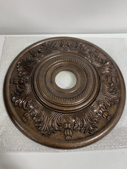 Ekena Millwork CM20VIRZS Vienna Ceiling Medallion, Rubbed Bronze