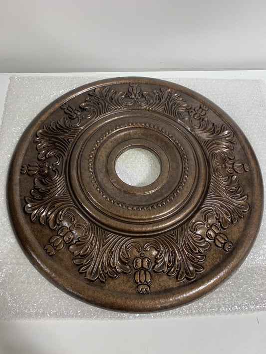 Ekena Millwork CM20VIRZS Vienna Ceiling Medallion, Rubbed Bronze