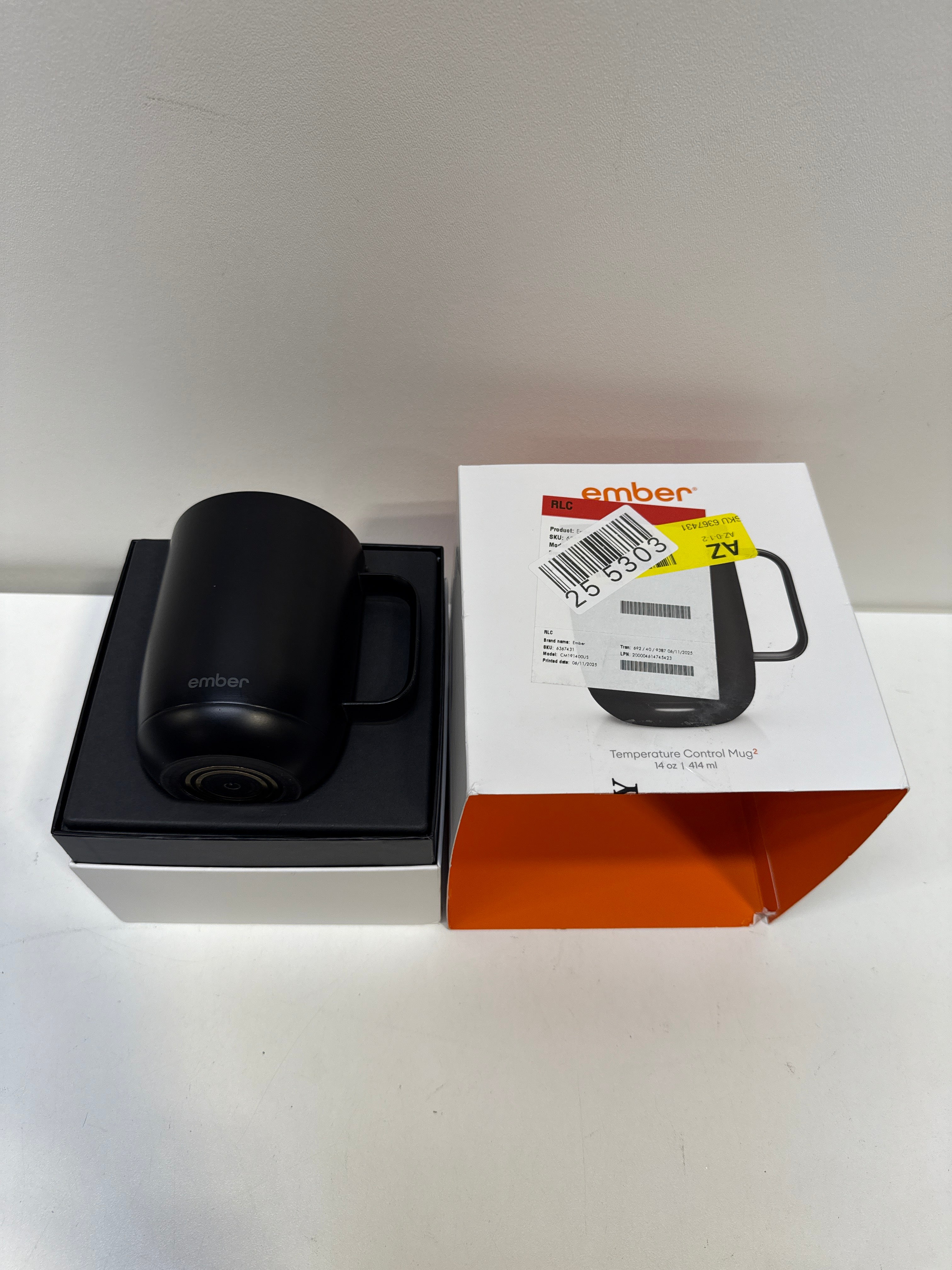 Used Ember CM191400US Temperature Control Smart Mug 14 Oz Slate Grey - *Kitchen Appliances