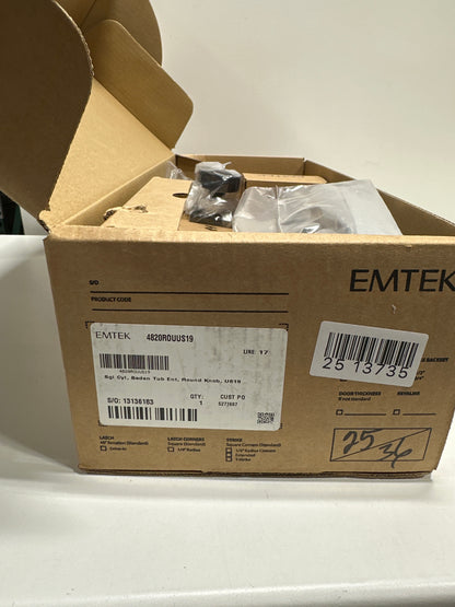 Emtek Baden Sectional Single Cylinder Keyed Entry Handleset with Round Interior Knob Model: 4820ROUUS19 | *Tools