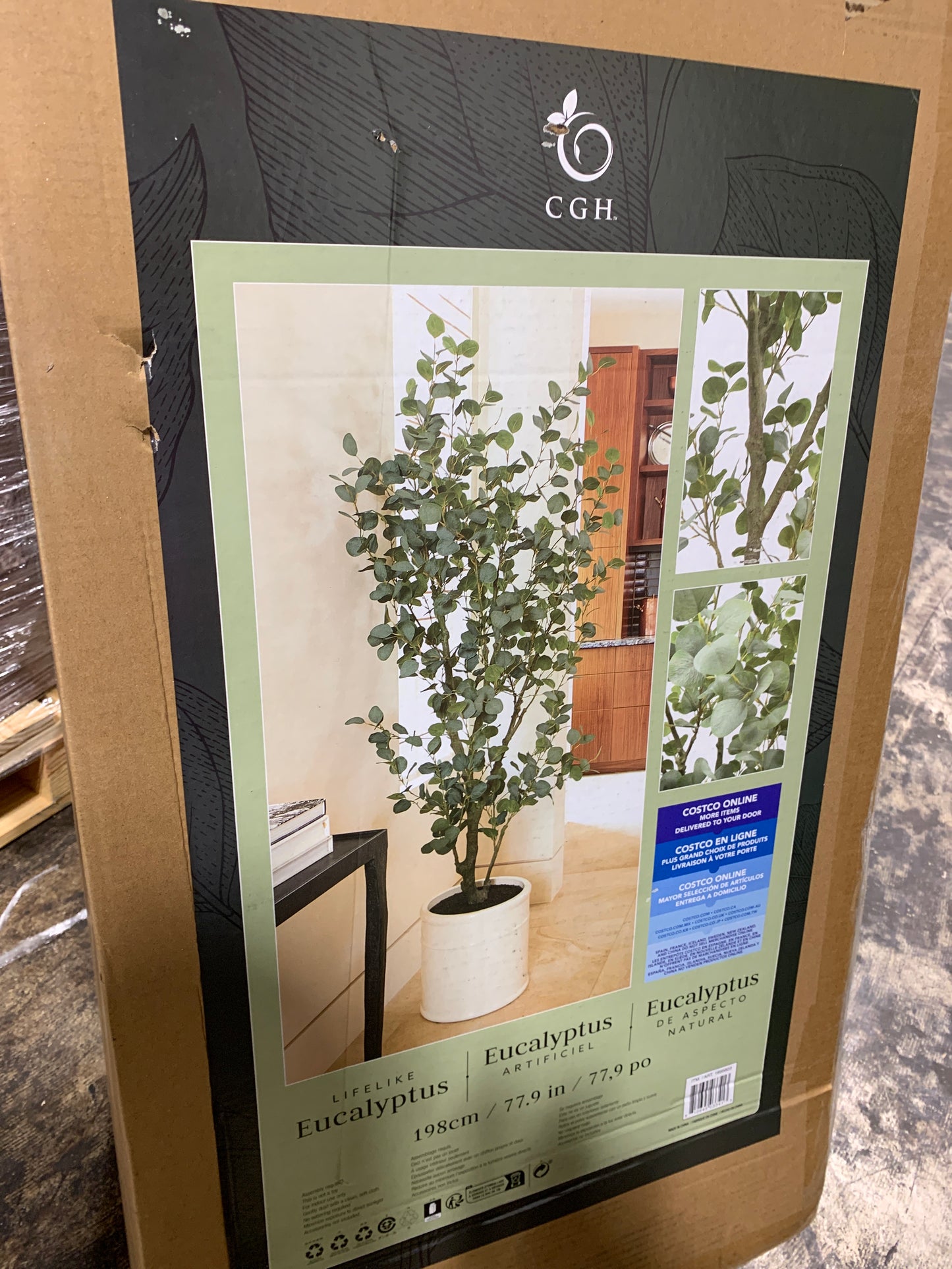 Faux 6.5' Eucalyptus Tree