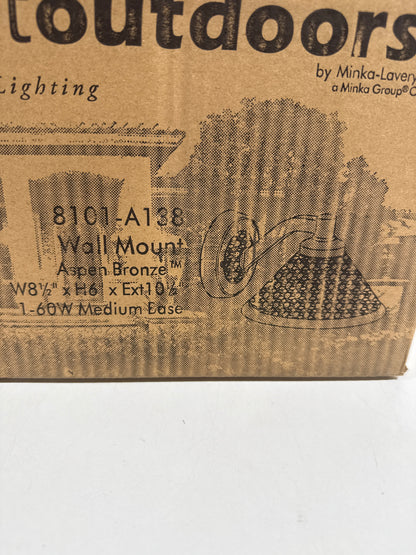 Minka Lavery Kirkham 6 Inch Tall Outdoor Wall Light Kirkham - 8101-A138 - Traditional