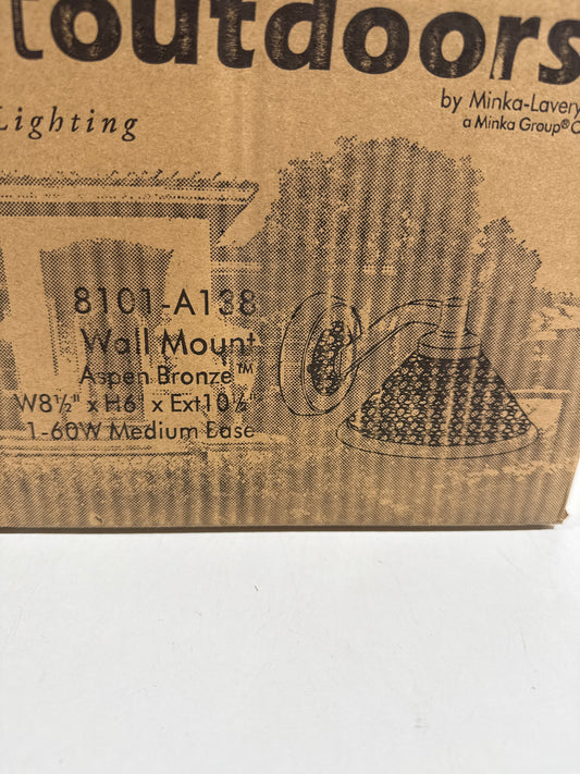 Minka Lavery Kirkham 6 Inch Tall Outdoor Wall Light Kirkham - 8101-A138 - Traditional