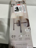 Globe Set of 1 Rechargeable LED Wall Sconces Dimmable Black - *Lighting & Electrical