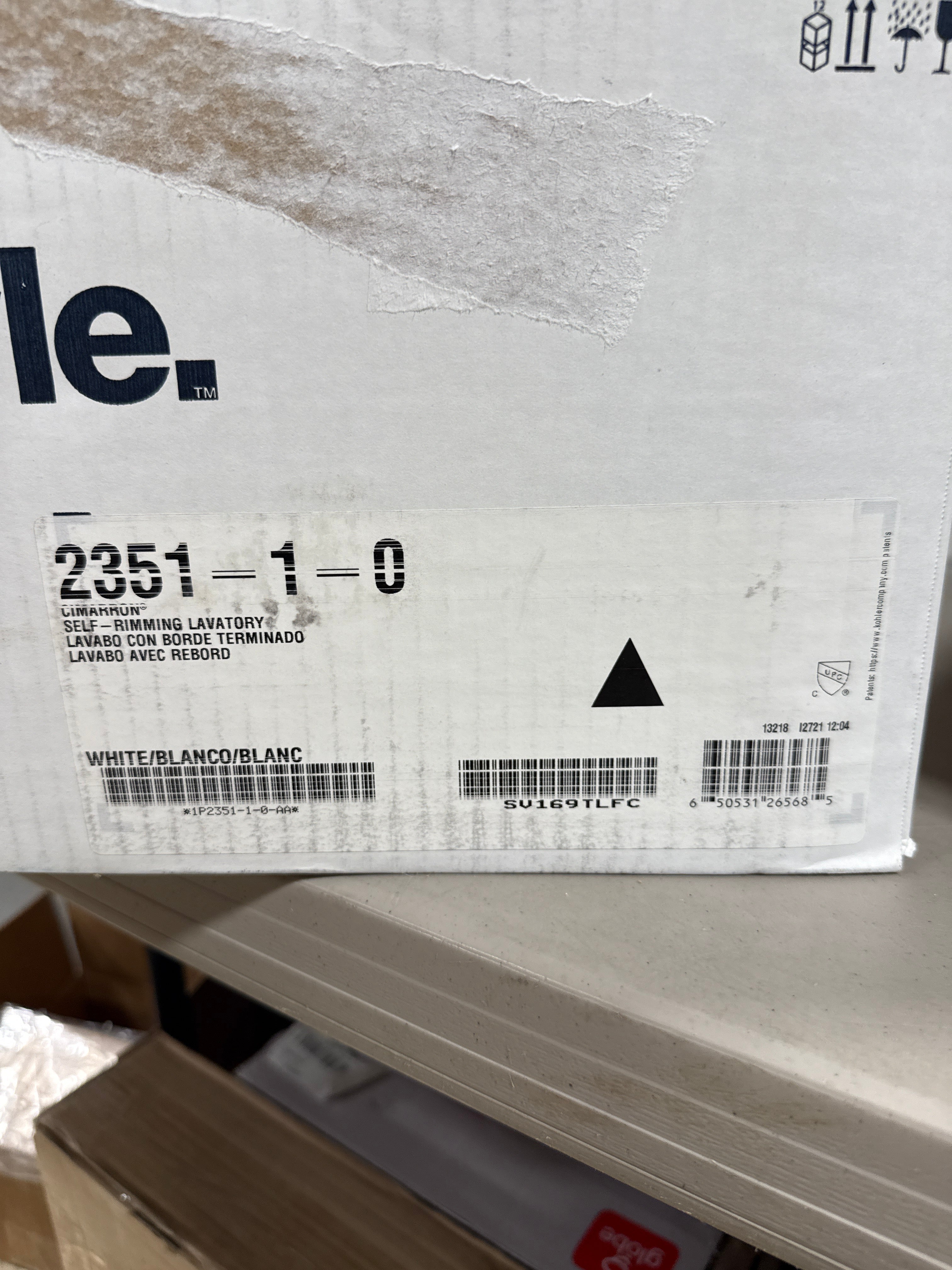 kohler Cimarron 22-3/4" Rectangle Drop-in Bathroom Sink