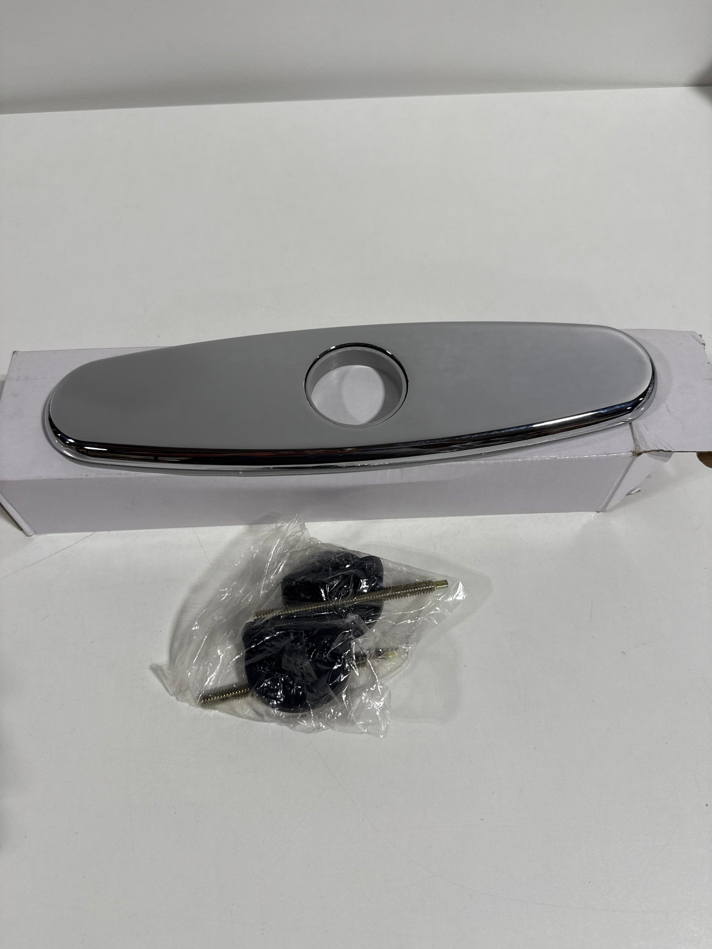 Elkay LK133 3-Hole Escutcheon Plate for Elkay Single Hole Faucets Chrome