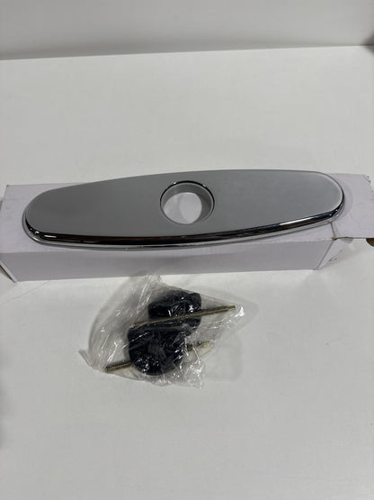 Elkay LK133 3-Hole Escutcheon Plate for Elkay Single Hole Faucets Chrome