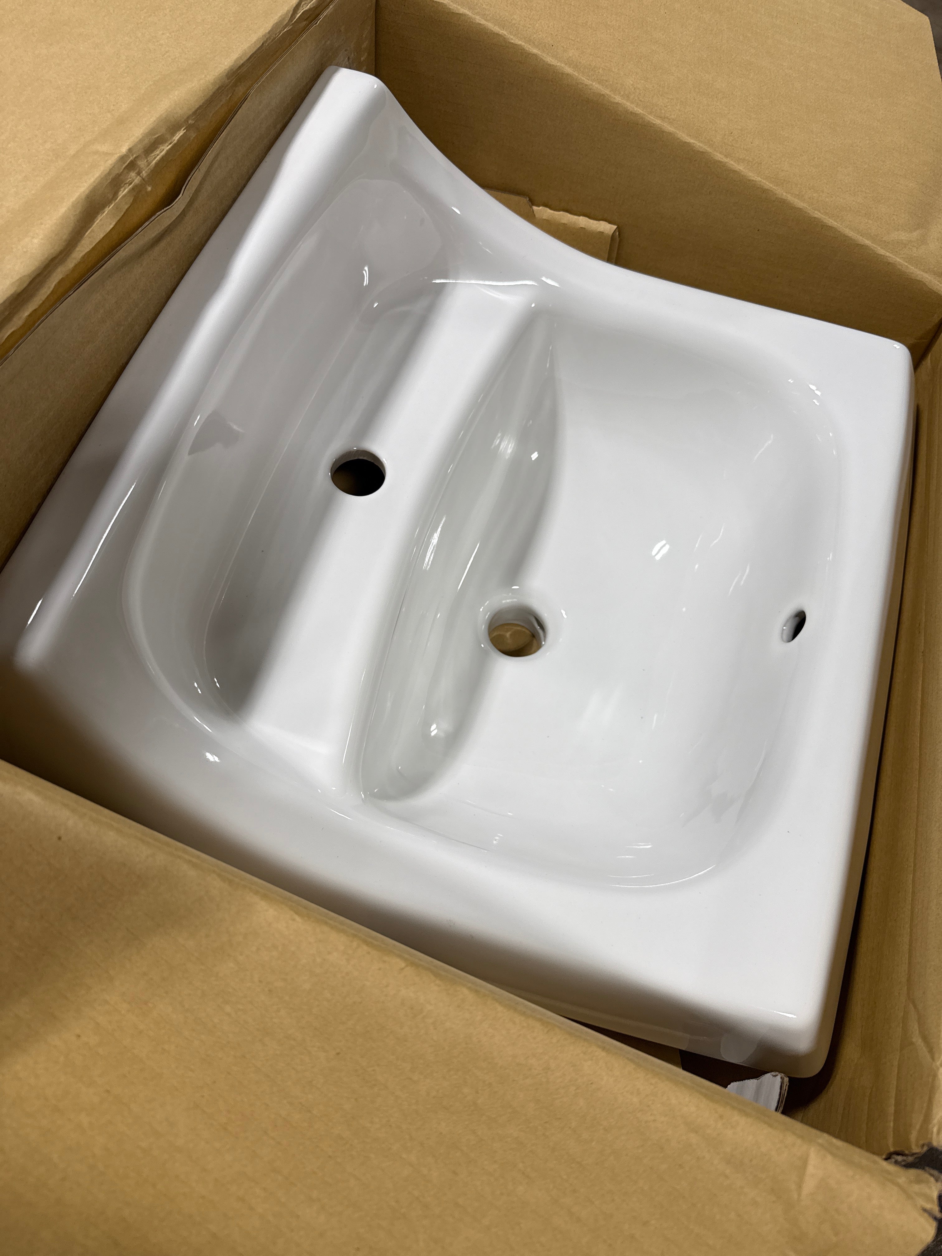 Kohler K-2007-0 Kingston Wall-Mount Lavatory, White, 1.38