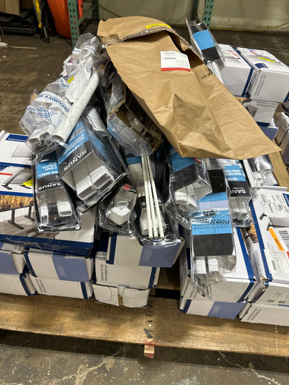 Pallet -  70 Insignia TV Feet + 35 TV Wiring Accessories