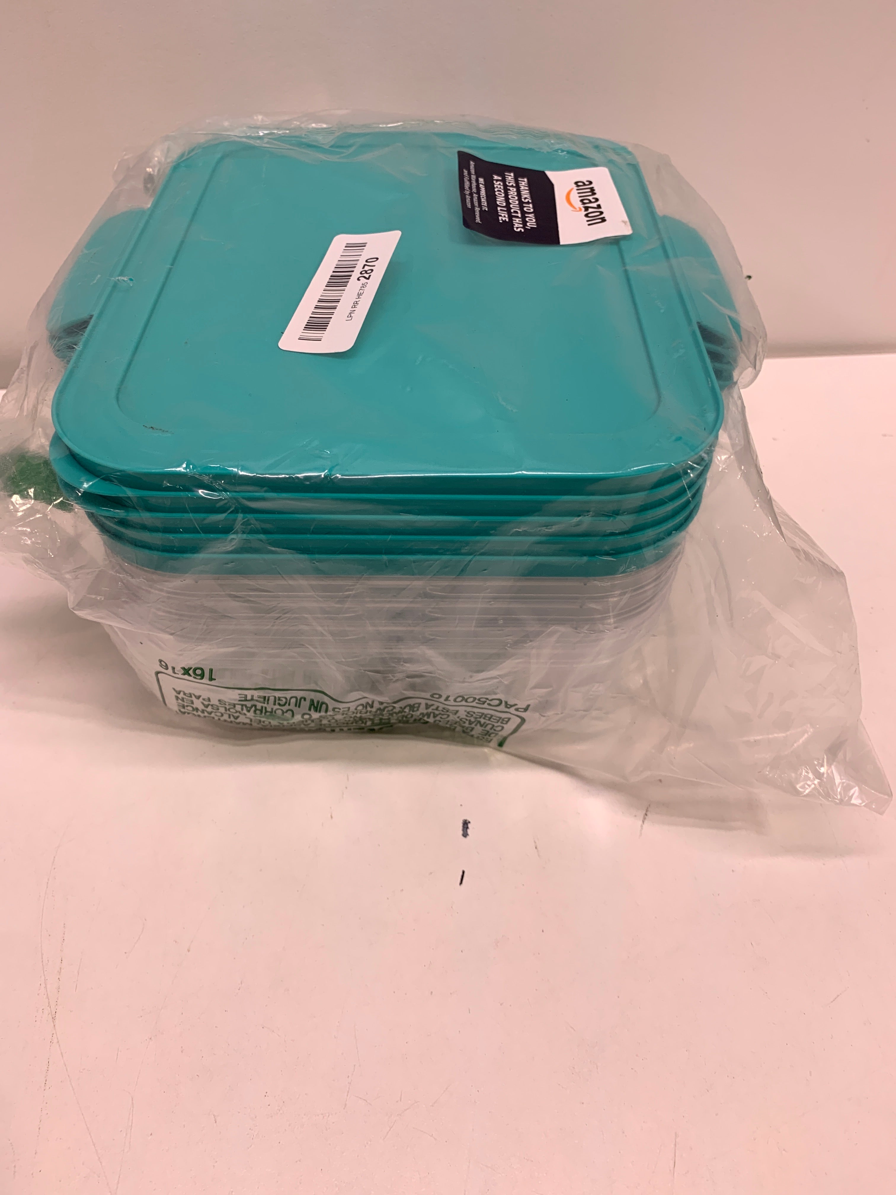 Sistema Nest It Meal Prep Food Storage Containers with Lids 3 Compartments 8 Cups 5 Pack Teal - *Kitchen & Dining