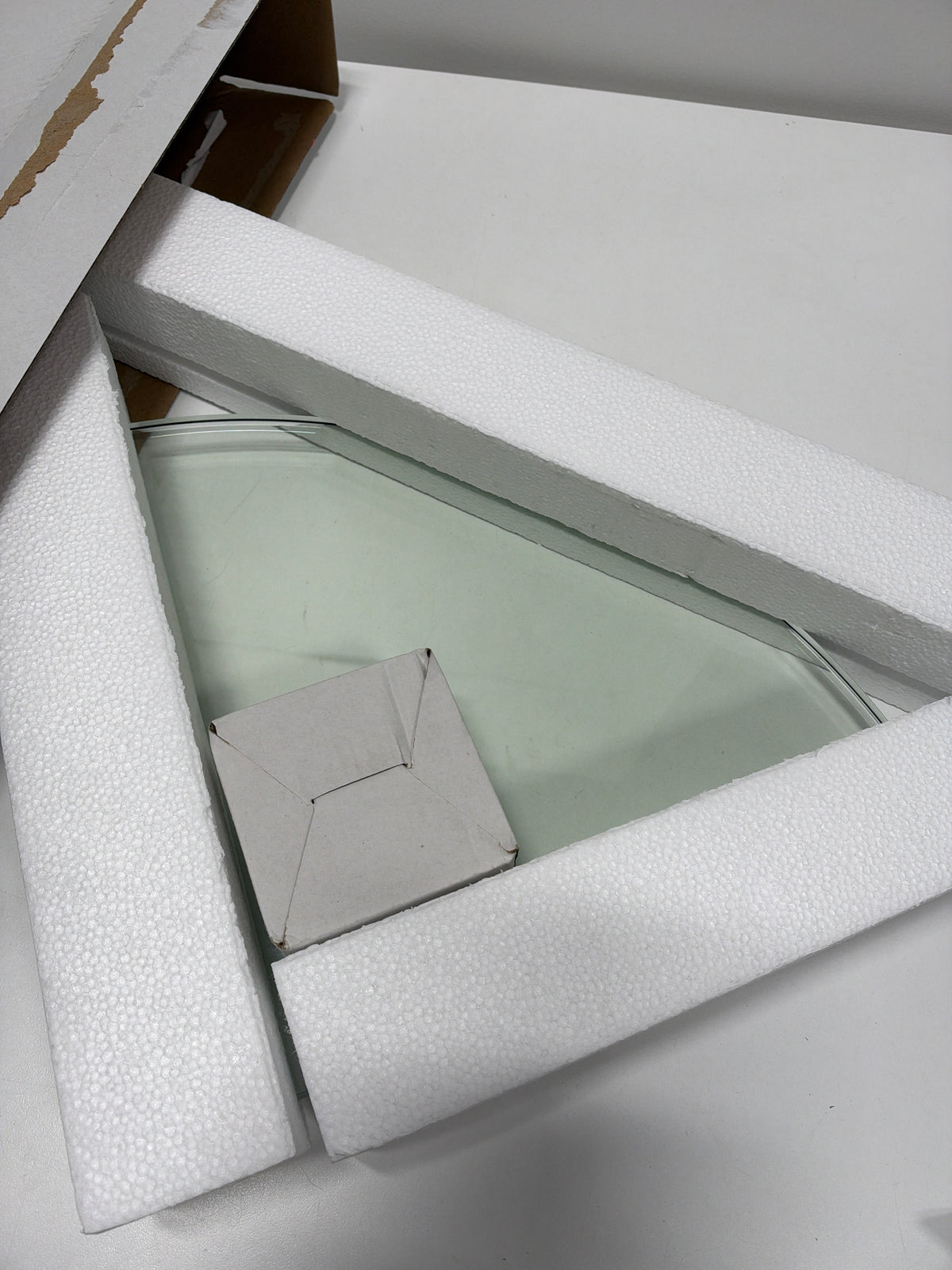 CRAFT + MAIN GCS1010 10" Glass Shower Shelf Silver