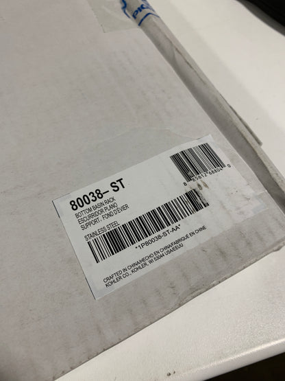 Kohler K-80038 Cairn 23-1/4" L X 14" W Basin Rack Stainless Stee