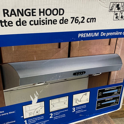 Whirlpool 30" Range Hood with the FIT System UXT5230BDS