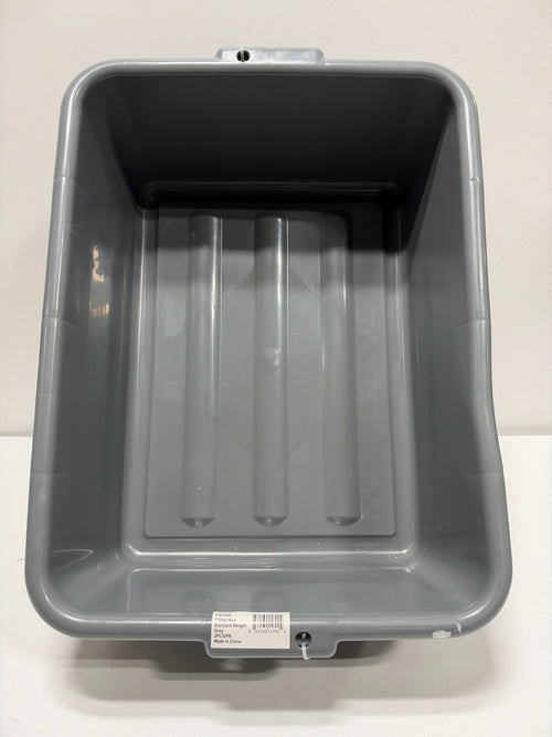 Polypropylene Bus Tub, Standard Weight, 21-1/2"L x 15"W x 7"H, Gray, 2 ct