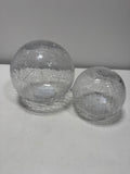 Used Evergreen LED Glass Cubes and Spheres Towers Set of 2 Assorted Designs - *Home Decor & Curtains