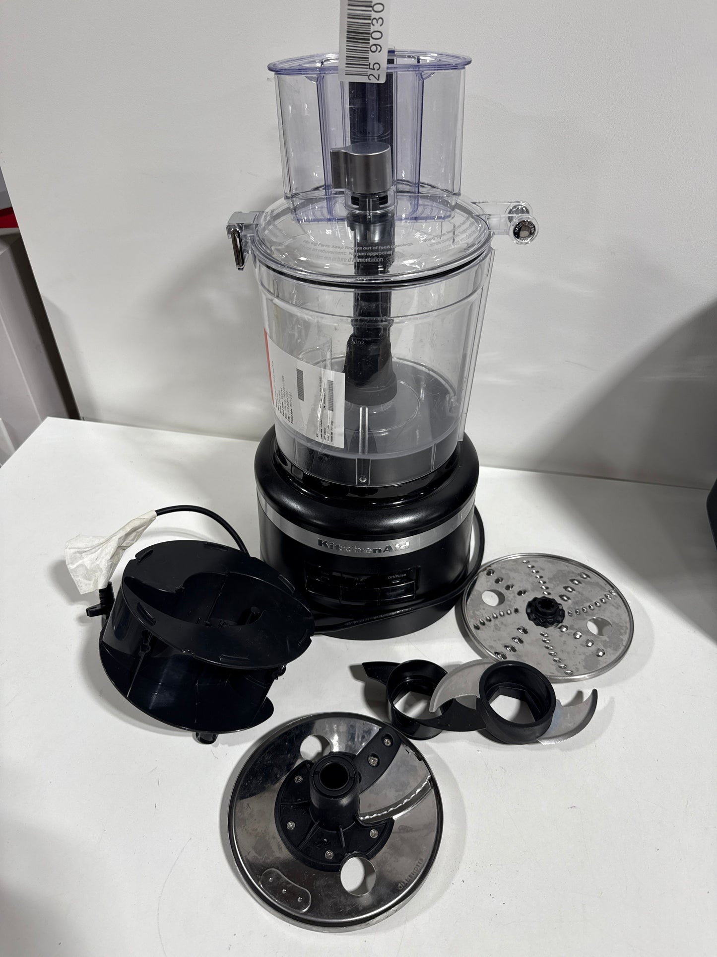Used See Desc KitchenAid KFP1318 104 Oz. Countertop Food Processor with Externally