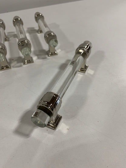 Amerock BP36654CPN Glacio Cabinet Pull 3-3/4 Bright Nickel