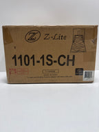Z-Lite 1101-1S-CH Analia Wall Sconce, 1-Light 100 Watts, Chrome