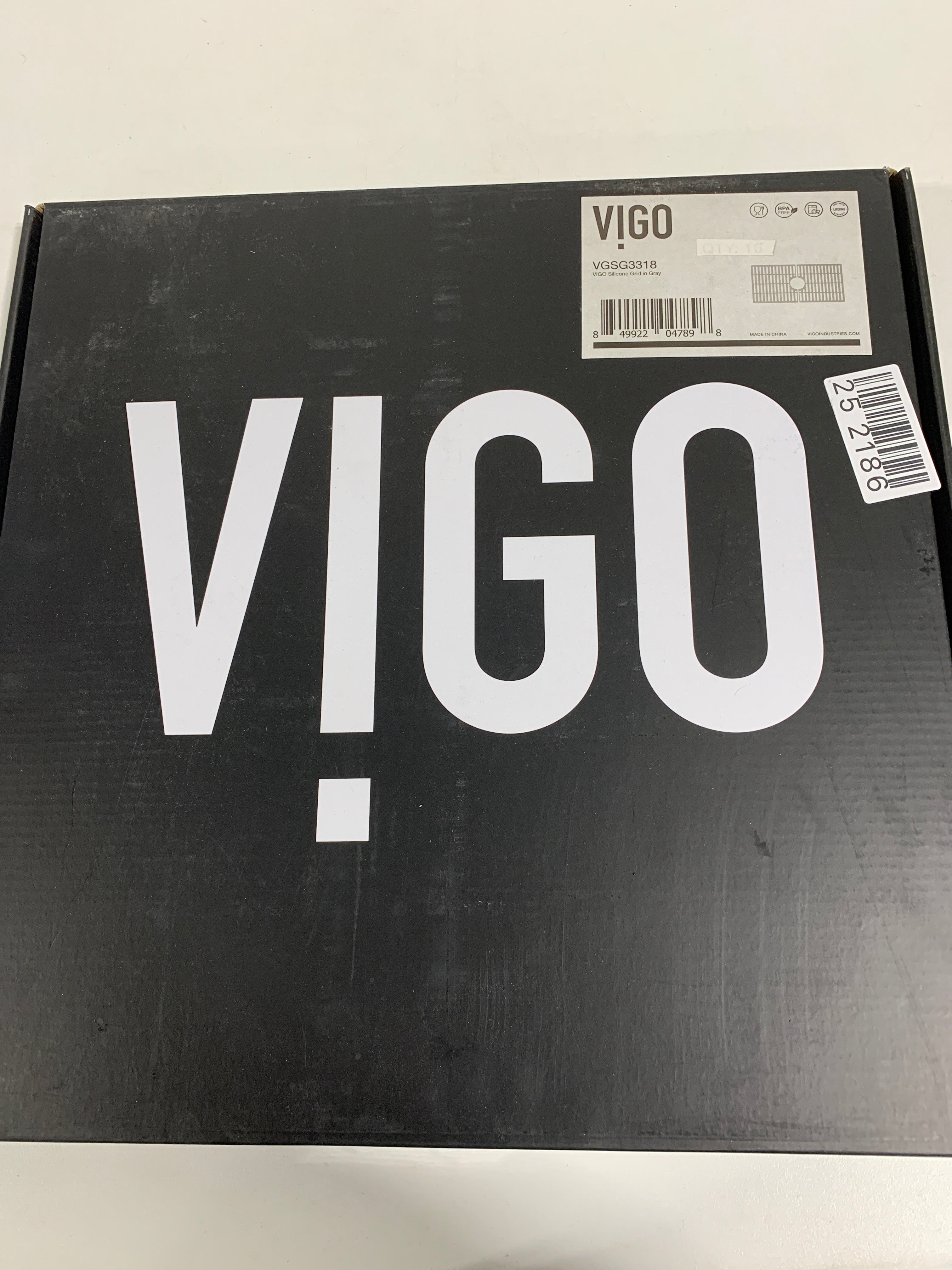 Vigo VGSG3318 Silicone Grid 29-1/2’’ L X 14-9/16’’ W Silicone Basin Rack Gray Sink Accessories and Parts Kitchen Sink