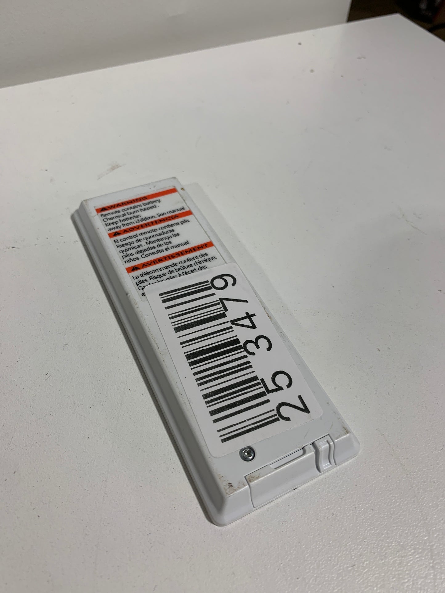 GE Window Air conditioner Remote Control White Braille