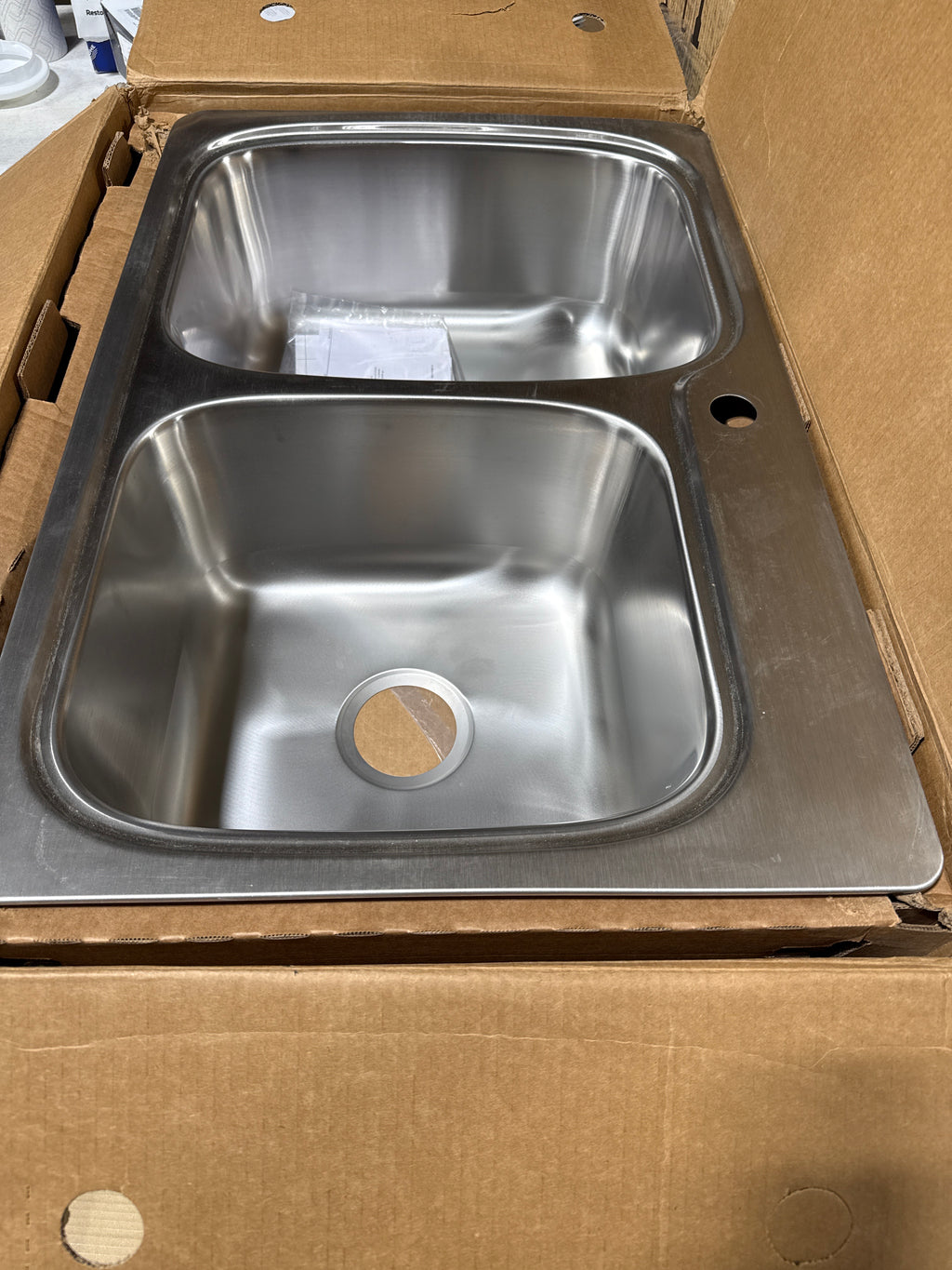 Kohler 75791-1-NA Verse™ 33" top-/undermount double-bowl kitchen sink, Stainless Steel