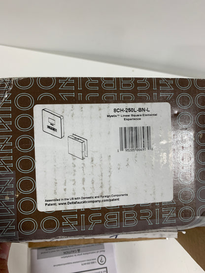 Brizo 8CH-250L Mystix Square Steam Control Unit and Steam Head Lumicoat Brushed Nickel