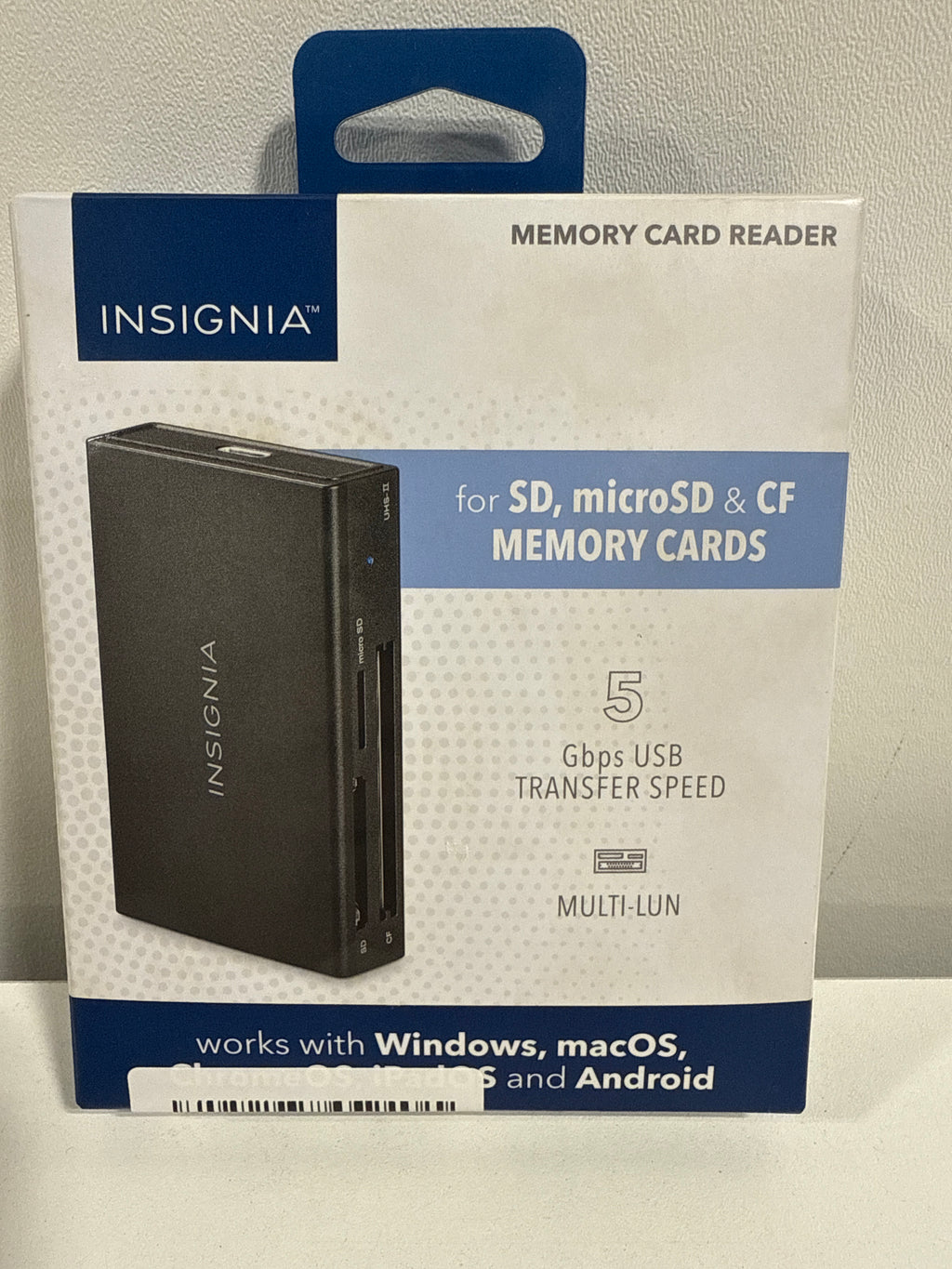 Insignia - USB-C to SD MicroSD and CompactFlash Memory Card Reader - Black - *Computers & Office
