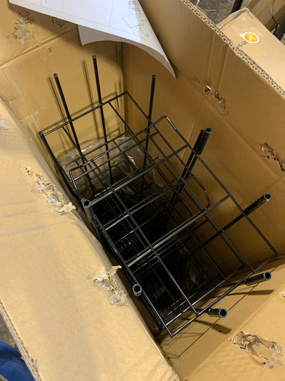 Missing Hardware SSWBasics Black Floor Standing Ball Cap Rack and Hat Display Rack