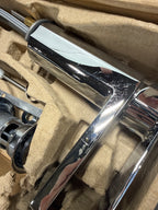 Used Kohler K-23472-4 Parallel 1.2 GPM Single Hole Bathroom Faucet with Pop-up Drain Assembly Polished Chrome